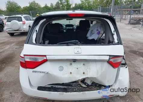 2013 Honda Odyssey Ex-L из США, поврежденный, VIN 5FNRL5H62DB048983